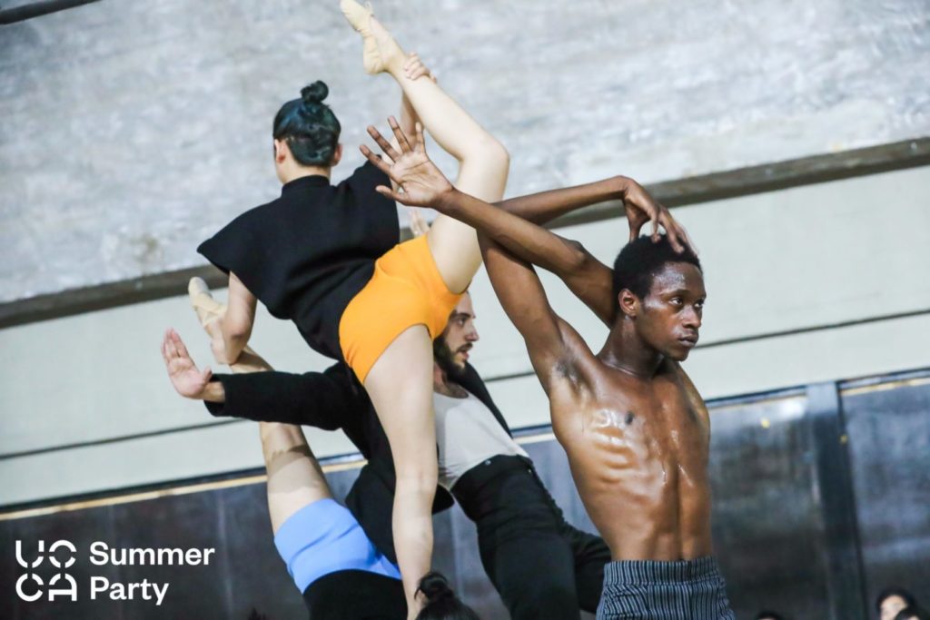 People performing a cubist dance for the exhibition "Picasso - Birth of a Genius" in Beijng