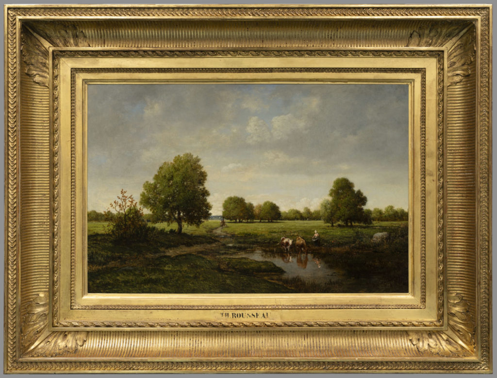  ROUSSEAU Théodore, “L'Abreuvoir”, Reims, Musée des Beaux-Arts. 