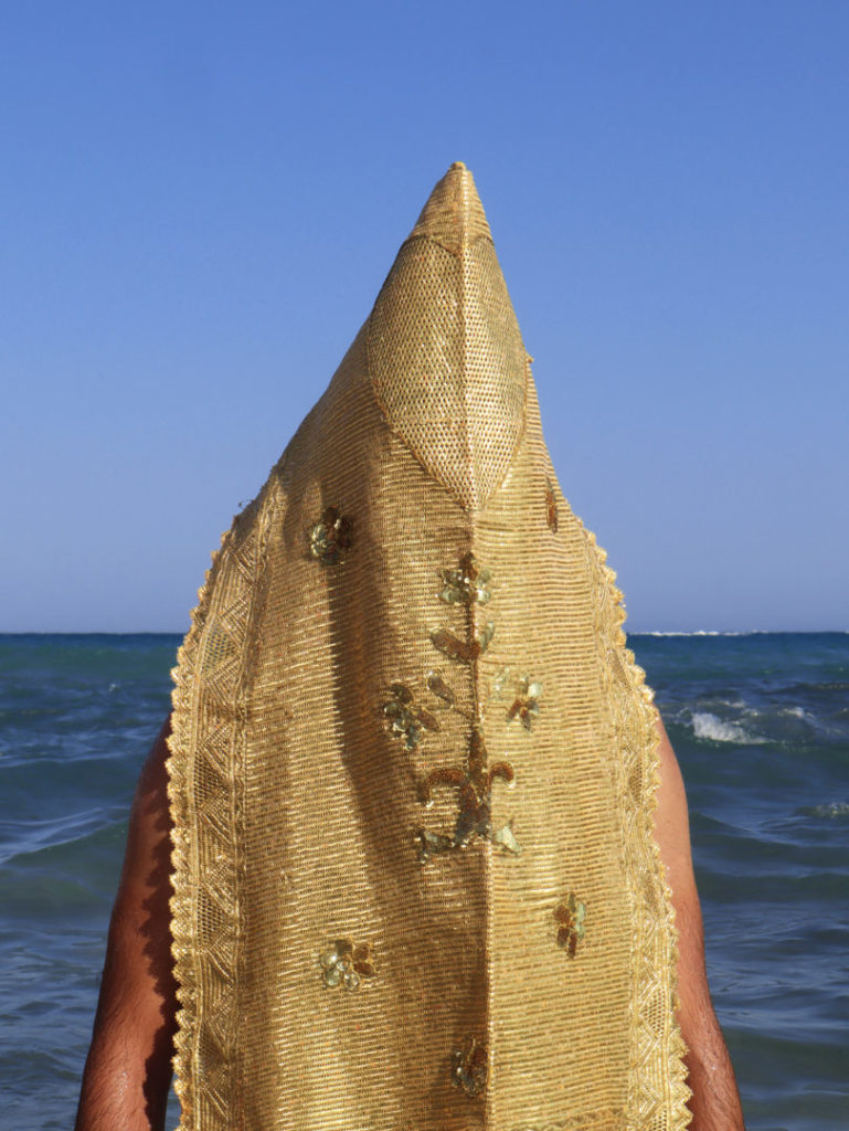  Amira Lamti, <i>Amen</i>, <i>Bent el Machta</i> series, 2024. Digital print on matte paper, 110 x 83 cm. Courtesy of the artist.. 
